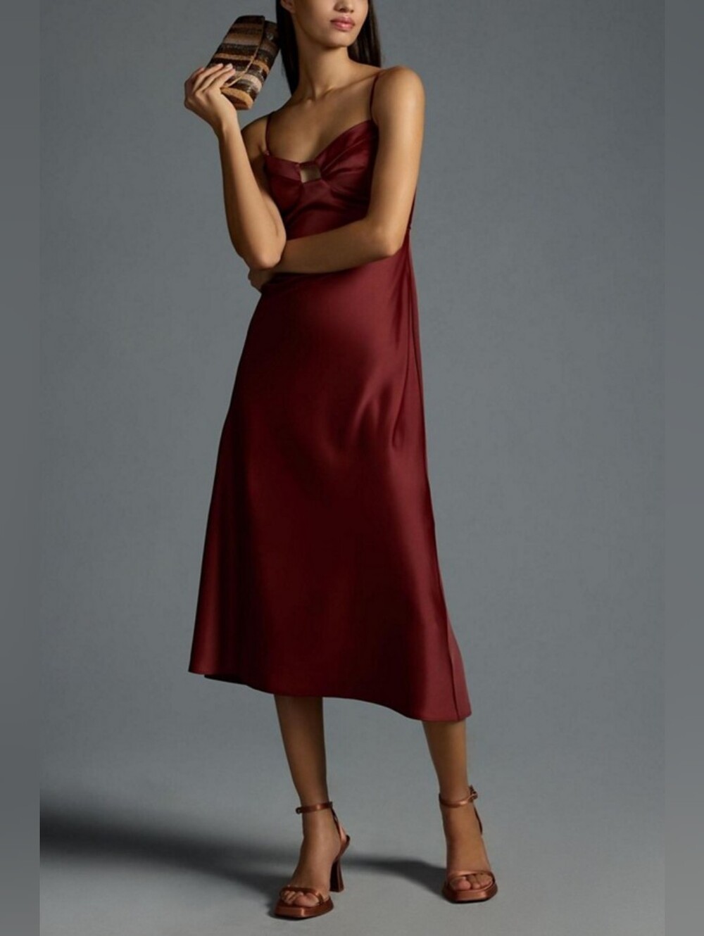 Anthropologie Corset Slip Dress